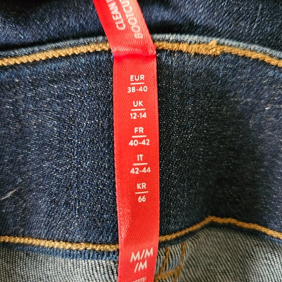 Spanx Clean Indigo Bootcut Trouser Jeans Women Size Medium Denim Stretch Shaping - Picture 11 of 13